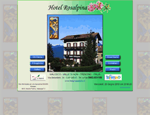 Tablet Screenshot of hotel-rosalpina.it